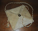 Nettle and linen woven on Hazel Rose loom