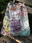 Plastic Bag yarn woven on Weave-It Rug loom