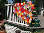 Acrylic afghan by Karen Spranza