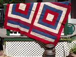 Vintage wool throw, woven on standard loom