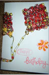 Greeting Card Woven on 2-inch Loom
